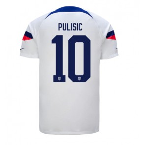 Forenede Stater Christian Pulisic #10 Hjemmebanetrøje VM 2022 Kort ærmer